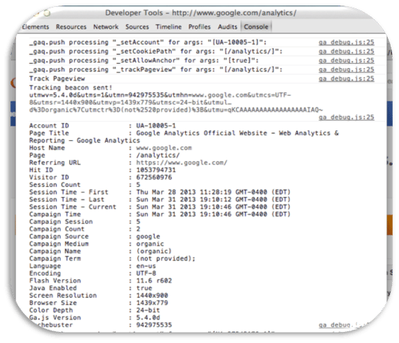GA saving time - debug tool 2